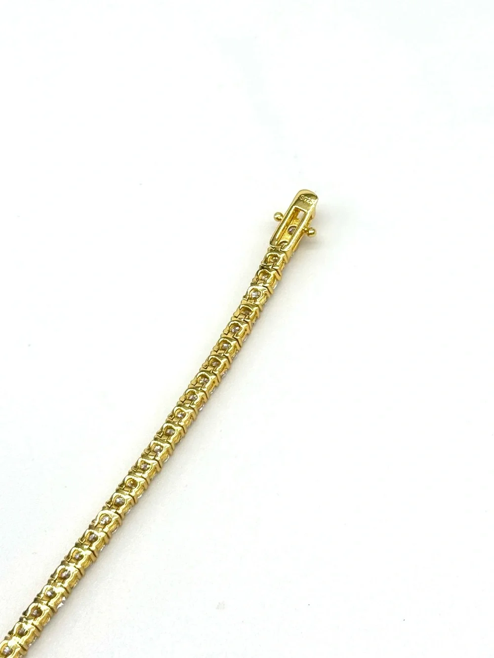 18K Gold Plated, 5.6CTW Moissanite Tennis Bracelet